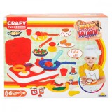 Set de modelare din plastilina, Sunday Brunch, Crafy, 23 piese