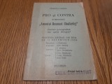 PRO si CONTRA Romanului : AMANTUL DOAMNEI CHATTERLEY -Tribuna Libera, 1932, 45p.
