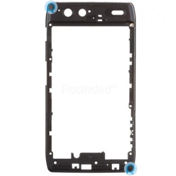 Capac mijloc Motorola XT910 Droid RAZR, carcasa mijlocie piesa de schimb neagra BACKC foto