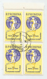 Romania, LP 537/1962, A II-a ed. a C.M. Feminine de handbal in 7, bloc 4, obl., Stampilat