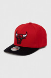 Mitchell&amp;Ness șapcă din amestec de l&acirc;nă Chicago Bulls culoarea rosu, cu imprimeu