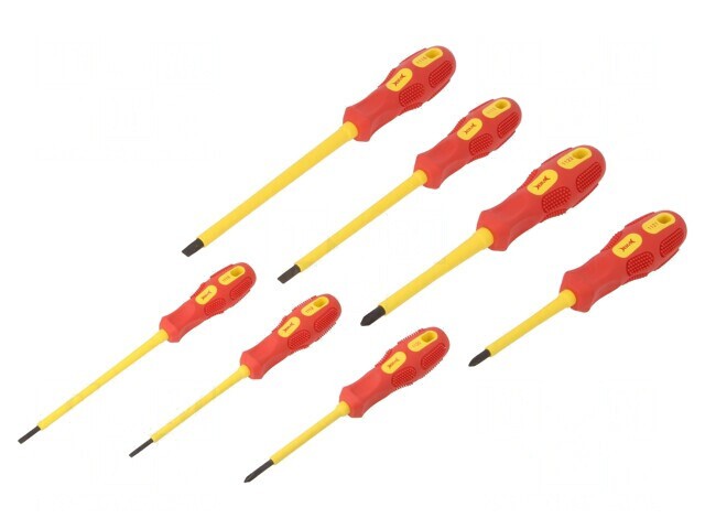 Kit Șurubelnițe Izolate 1kVAC 7 Bucăți