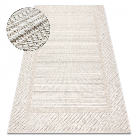Covor JERSEY 19261 bej - Cadru, structurale, bucla BOHO, 60x100 cm