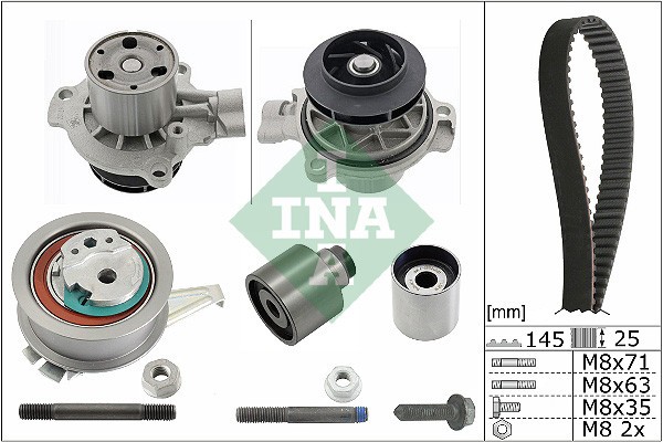 INA 530 0650 31 Set pompa apa + curea dintata