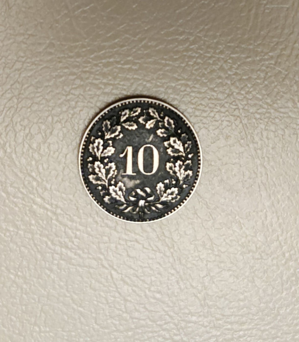 Elveția - 10 centimes/rappen (1915) monedă s154