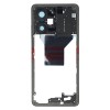 Carcasa Mijloc Xiaomi Redmi Note 12 Pro 5G Neagra + Buton Volum, Bulk