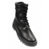 Bocanci barbati militari din piele naturala imblaniti Army Force P73N
