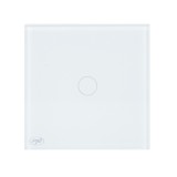Intrerupator Smart WiFi Touch PNI SafeHome PT101L, 600W, Alb, Sticla, Compatibil Alexa/Google