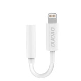 Adaptor Audio Dudao Adaptor Pentru Căști Lightning La Mini Jack 3,5 Mm Alb (L16i Alb) L16I WHITE