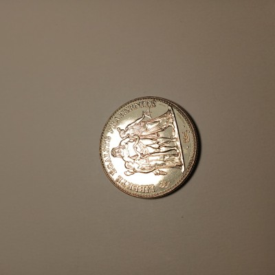 Di.136. Moneda 5 Franci Franta Nichel foto