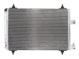 Condensator climatizare Citroen C5, 2004-; Citreon C6, 09.2005-, Peugeot 407, 05.2004-2011, full aluminiu brazat, 555 (520)x365 (340)x16 mm, cu uscat, SRLine