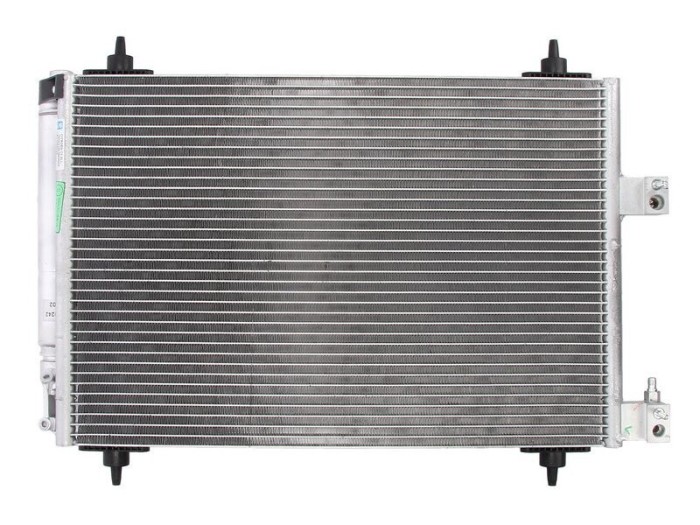 Condensator climatizare Citroen C5, 2004-; Citreon C6, 09.2005-, Peugeot 407, 05.2004-2011, full aluminiu brazat, 555(510)x358x16 mm, cu uscator si f
