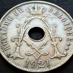 Moneda istorica 25 CENTIMES - BELGIA, anul 1921 * cod 346 = BELGIQUE