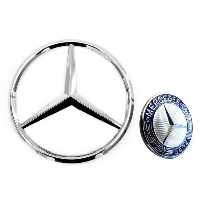 Set Emblema capota si portbagaj Mercedes Benz foto