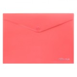 Mapă Documente Office Style, Capsă, Culoare Corai, Dimensiuni 33x24cm, Plastic, Oem