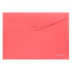 Mapă Documente Office Style, Capsă, Culoare Corai, Dimensiuni 33x24cm, Plastic