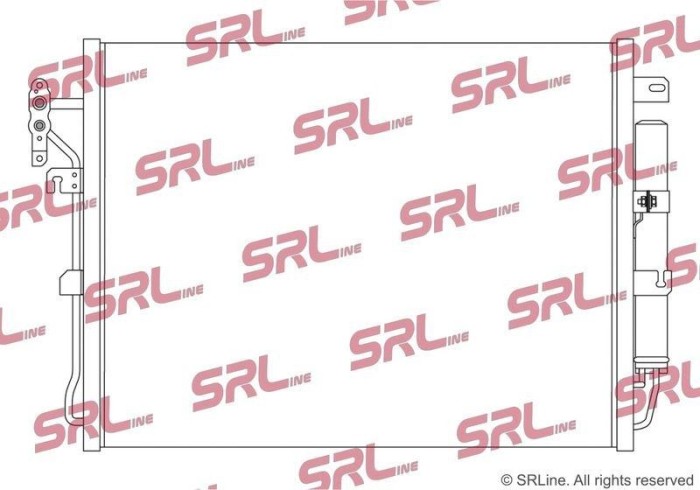 Condensator climatizare AC Land Rover Discovery/Lr3 09, Discovery/Lr4 16, Range Rover Sport 13, motor: 2.7 d, Condensator cu filtru uscator,