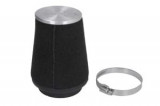 Filtru de Aer Universal (cone, airbox); lungime filtru: 150mm, outer diameter of the base: 100mm, flange diameter 70mm,
