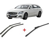 Cumpara ieftin Set 3 stergatoare MERCEDES-BENZ CLS Shooting Brake (X218) 2012 - 2017, parbriz si luneta, Bosch Aerotwin