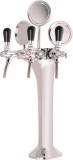 Komplett Set - Schanks&auml;ule Chrom, 3-leitig, elegant, &quot;Topp-Qualit&auml;t!&quot;