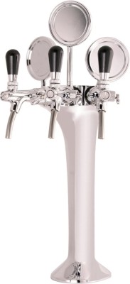 Komplett Set - Schanks&amp;auml;ule Chrom, 3-leitig, elegant, &amp;quot;Topp-Qualit&amp;auml;t!&amp;quot; foto