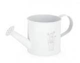 Cumpara ieftin Set 4 ghivece flori metal alb 12x12 cm