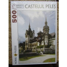 Puzzle Noriel 500 piese Colectia Romania - Castelul Peles Vertical IN TIPLA