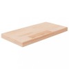 VidaXL Poliță, 40x20x2,5 cm, lemn masiv de stejar netratat 342934
