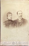 FOTO VECHE PE CARTON ATELIER,,PROFESSOR E.UHLENHUTH&quot;,COBURG am Albertplatz,1890
