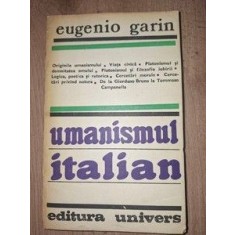 Umanismul italian- Eugenio Garin