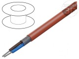 Cablu SiHF C 2x0,75mm2 Cu litat silicon roșu -60&deg; p&acirc;nă la 180&deg;C
