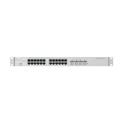 Switch 24 porturi PoE+, 4 porturi SFP+, Gigabit, L3 Cloud Management - Ruijie RG-NBS5200-24GT4XS-P foto