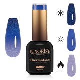 Oja Semipermanenta Termica 3 Culori LUXORISE ThermoCool - Couture Lavender 10ml