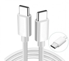Cablu de Incarcare si Transfer Date Usb C - Usb C PD 100W Quick Charge Alb 1M