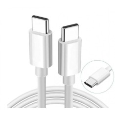 Cablu de Incarcare si Transfer Date Usb C - Usb C PD 100W Quick Charge Alb 1M