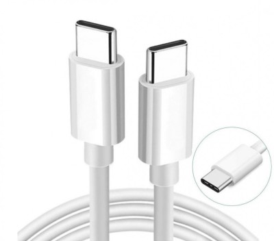 Cablu de Incarcare si Transfer Date Usb C - Usb C PD 100W Quick Charge Alb 1M foto