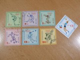Lot 7 Timbre Vechi Bulgaria 1964 - Olimpiada Tokio 64, Fotbal, Levski Sofia -A94, Stampilat