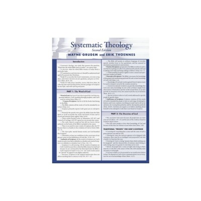 Systematic Theology Laminated Sheet foto