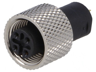 Conector M12 4-pin pentru masă 125V 10A foto