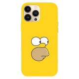 Husa compatibila cu Apple iPhone 12 Pro model Homer Simson wall, Silicon, TPU, Viceversa, Transparent, Carcasa
