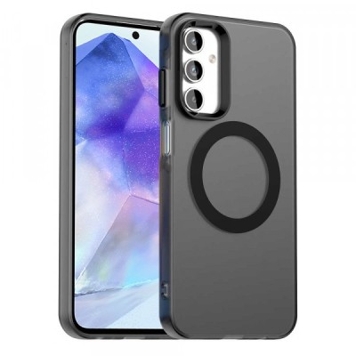 Husa MagSafe pentru Samsung Galaxy A55 5G A556, Techsuit, CandyCase, Neagra foto