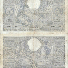 1942 (23 VI), 100 francs (P-107a.26) - Belgia