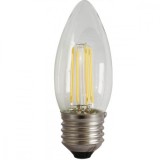 Cumpara ieftin Bec lumanare filament LED, E27, 4W, 480Lm, 3000K