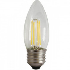 Bec Lumanare Filament LED E27 4W 480Lm 220V 6500K