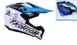 Cumpara ieftin Casca Moto Atv Cross Enduro Downhill cu Ochelari 100% Policarbonat ABS Marimi M-L Oem