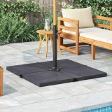 vidaXL Placă de greutate umbrelă, negru, granit, 25 kg, pătrat 313669