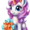 Sticker decorativ, Unicorn, Roz, 86 cm, 1333STK-4