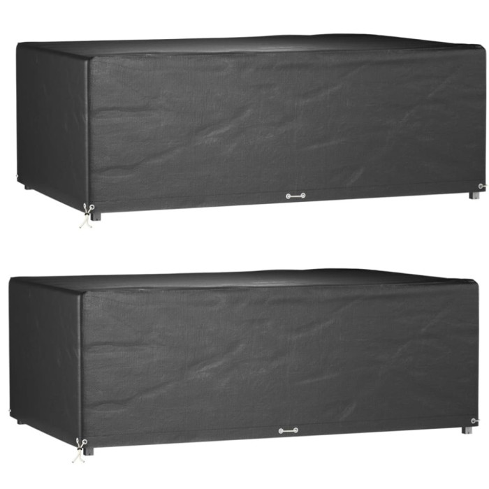 Gossi huse mobila gradina, 2 buc, 12 ocheti 213x132x75cm, rectangular