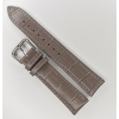 Curea Ceas Matteo Ferari &ndash; Piele Natural? Gri, Imprimeu Crocodil, 20mm