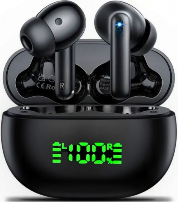 Casti Bluetooth, Sunet Stereo, Rezistent la apa, Autonomie 60 design ergonomic